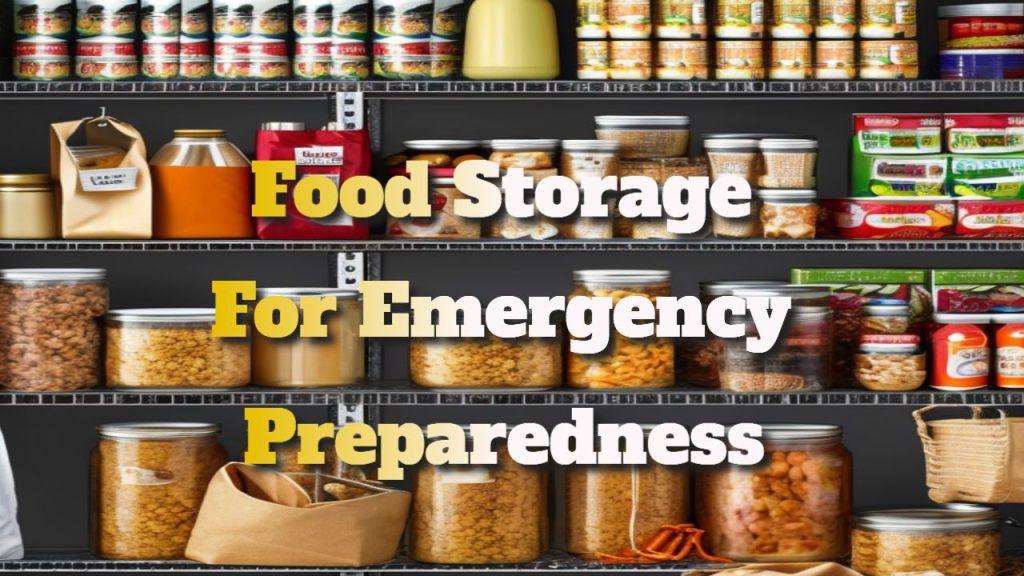 food storage for emergency prepardness